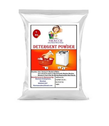 Swacch Detergent Powder (1kg) High foam