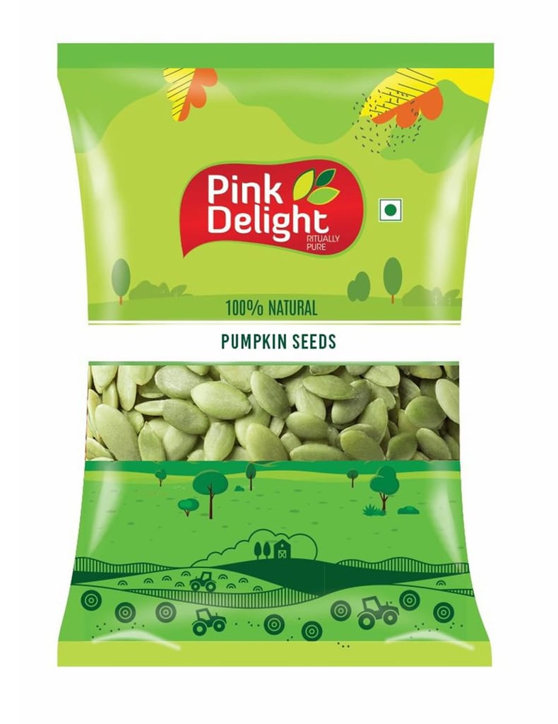 Pink Delight  | Pumpkin Seeds | Dried Seeds | 500 Gm Each | Pack of 2 | 1 Kg Pack