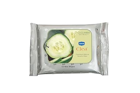 Clea Cleansing & Makeup Remover Wet Wipes (30 Wipes Per Pack) (Pack of 10) (Cucumber Flavour)