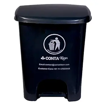 Conta Kleen Pedal Dust Bin, Grey - 30 L (0803 CK 26) - Red, 50 Ltr