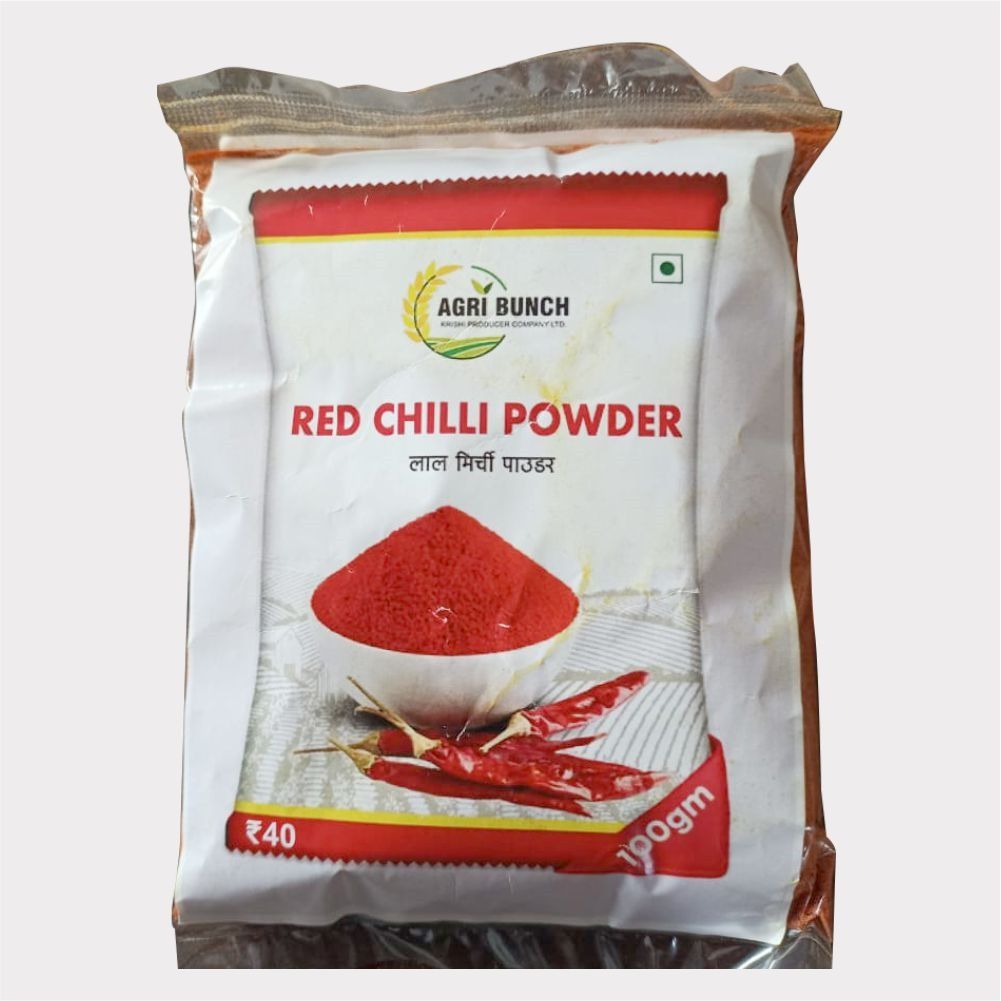 Spicy Red Chilli Powder 100 gm by Agri Bunch Krishi Producer – Pure, Natural & Made by Farmers. 