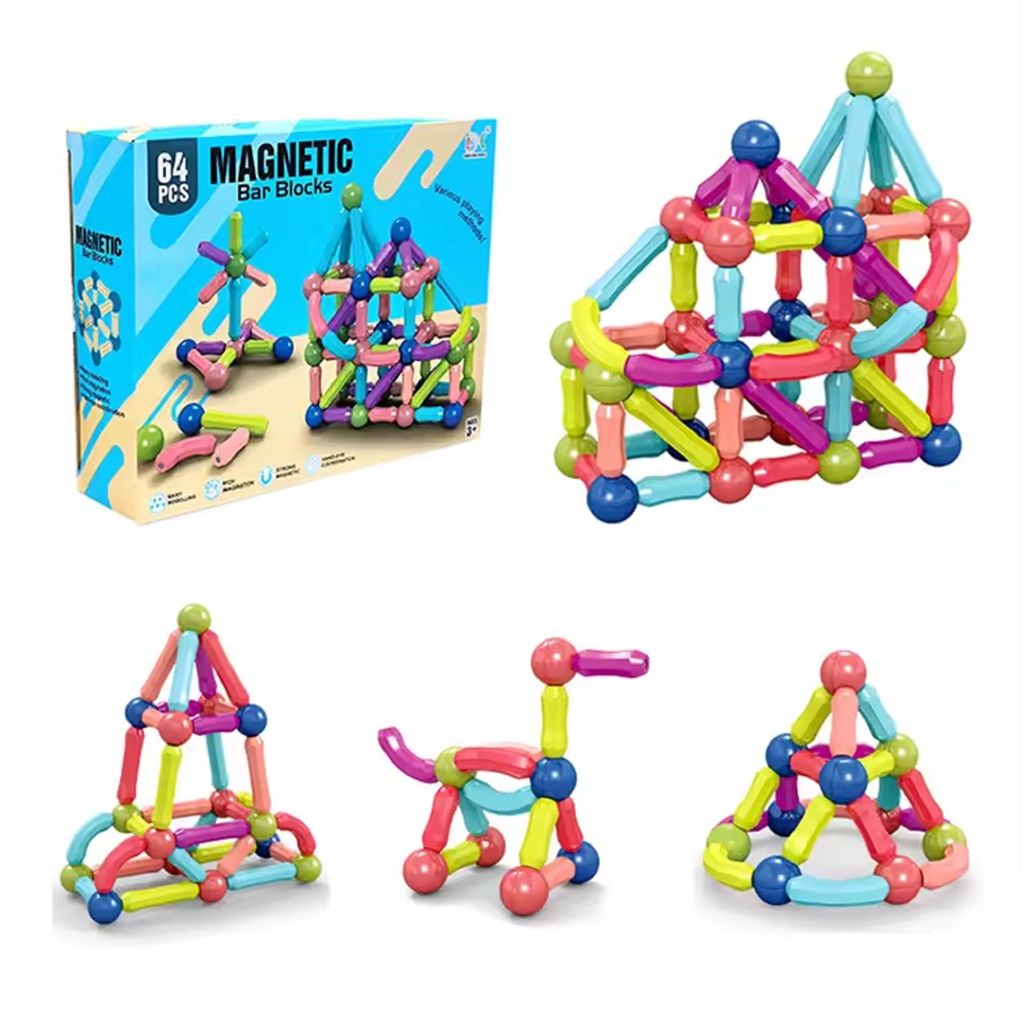 KTRS ENTERPRISE 64PCS Baby large particles plastic building blocks kids educational plastic building blocks toys - Toys and Games | Buy online on ZillyBuy