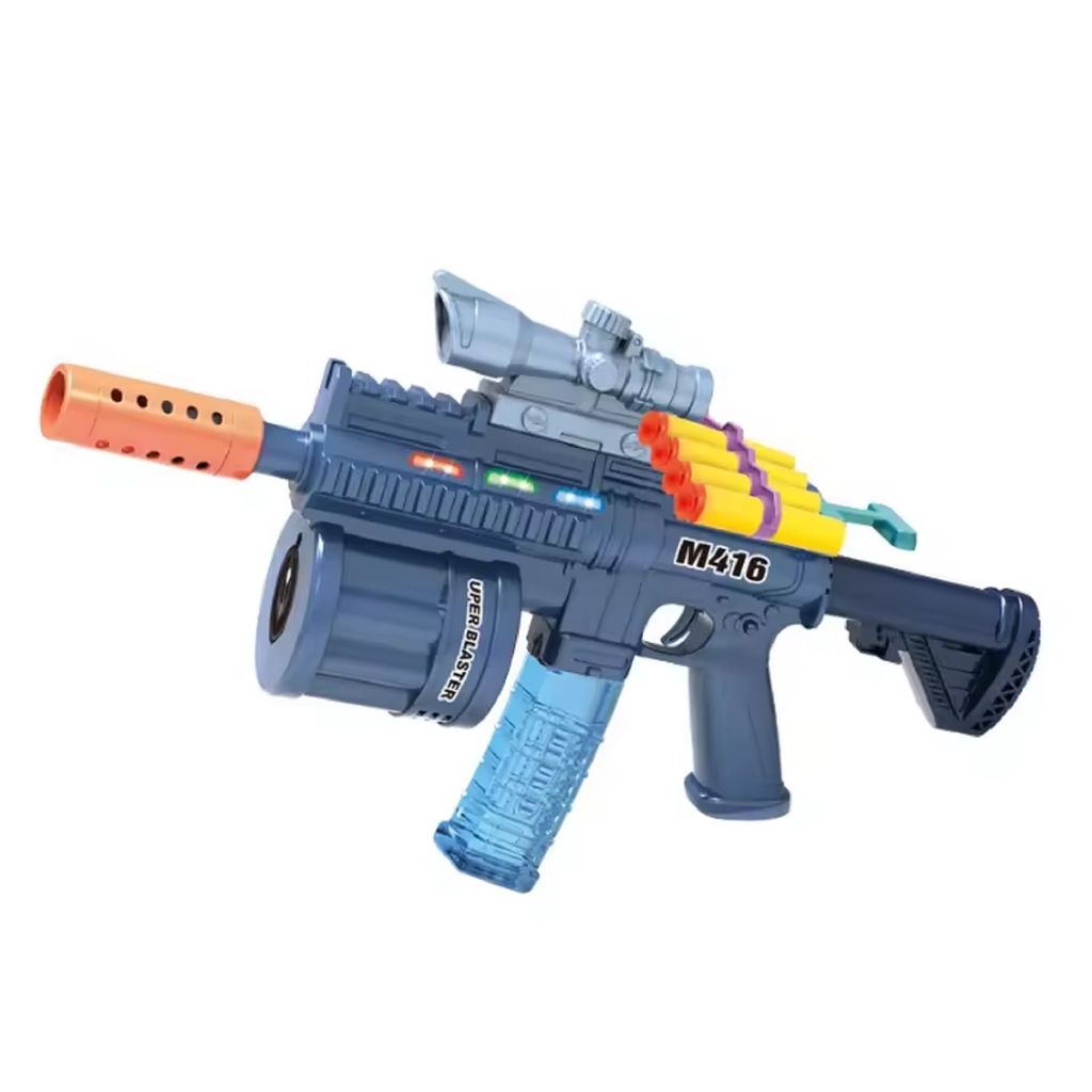KTRS ENTERPRISE Outdoor Multi Functional Electric Shooting Gun EVA Soft Bullet Gun With Sound Light Bubble Gun Toys - Toys and Games | Buy online on ZillyBuy