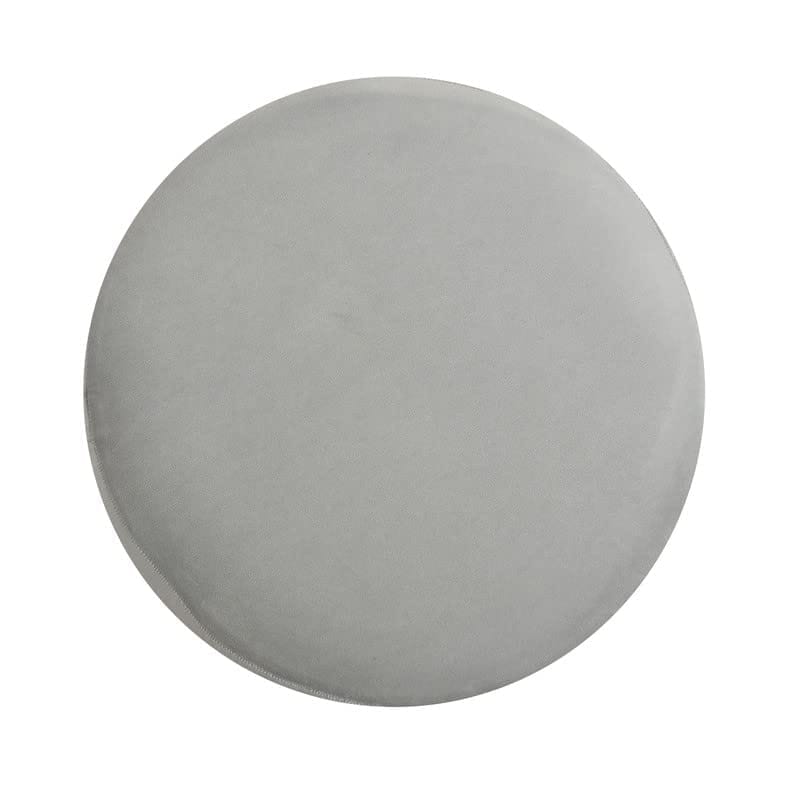 Rugsxerry Ottoman Pouffes for Sitting Stool for Living Room Sitting Puffy Wooden Stools Chair Living Room Furniture Footrest Pouf Foot Stool for Office Room Decor, 16x16x18 inch, Grey