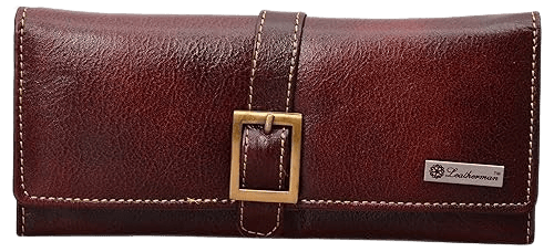 LEATHERMAN GENUINE LEATHER BROWN WOMENS WALLET-1620A_br - Handbags | Buy online on ZillyBuy