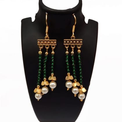 GLASS SEED BEADS FANCY EARRINGS