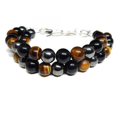 DOUBLE LINE TRIPLE PROTECTION BRACELET FOR MEN