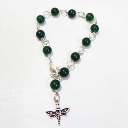 GEMSTONE GREEN AVENTURINE BEADS BRACELET for women