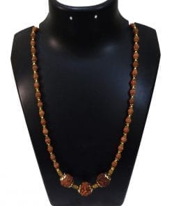 NEPALI 4 MUKHI RUDRAKSHA & INDONESIAN RUDRAKSHA BEADS NECKLACE