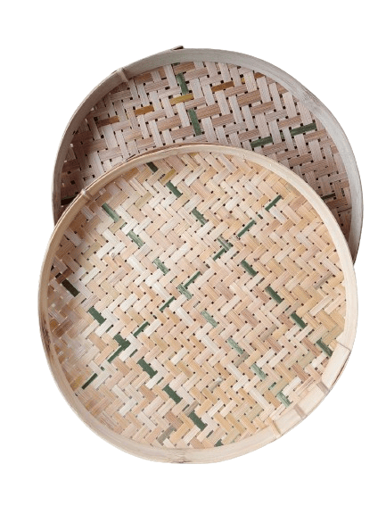 Bamboo Sieve Bamboo Weaving Sieve Exquisite Round 22cm
