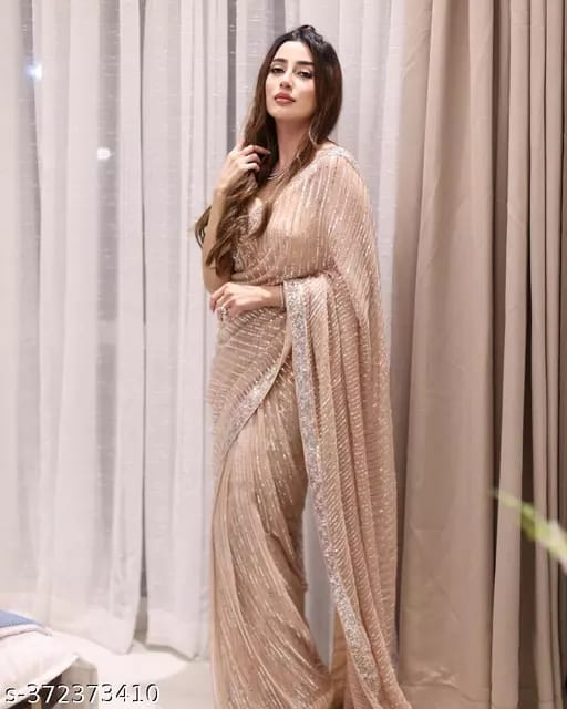 SHREE GANAPATI FASHION Premium Georgette Embroider Saree