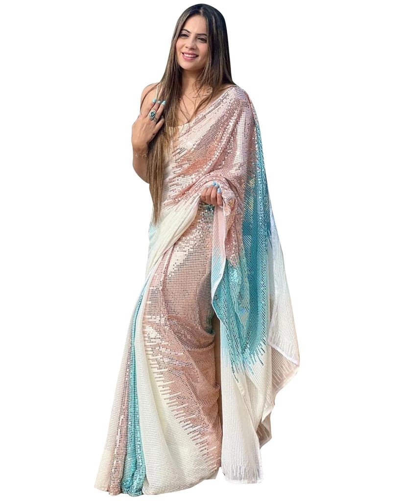 SHREE GANAPATI FASHION Premium Georgette Embroider Saree