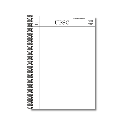UPSC Mains Answer Writing Booklet - 200 Pages - By Best Spiral