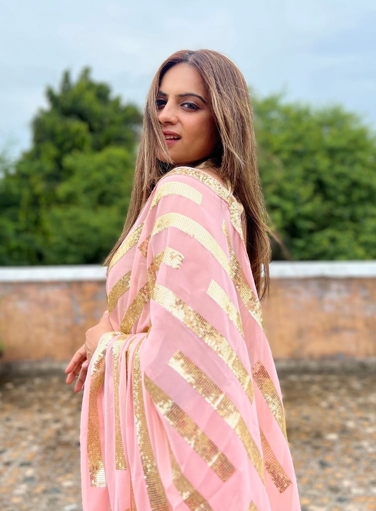 SHREE GANAPATI FASHION Georgette Embroider Saree