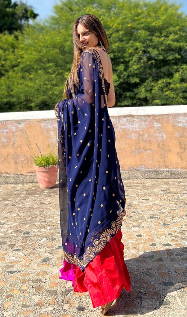 SHREE GANAPATI FASHION New Trending Georgette Embroidery saree