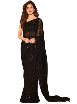 SHREE GANAPATI FASHION Premium Georgette Embroider Saree