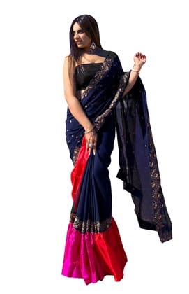 SHREE GANAPATI FASHION New Trending Georgette Embroidery saree