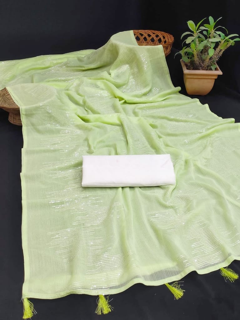 SHREE GANAPATI FASHION Premium Georgette Embroider Saree