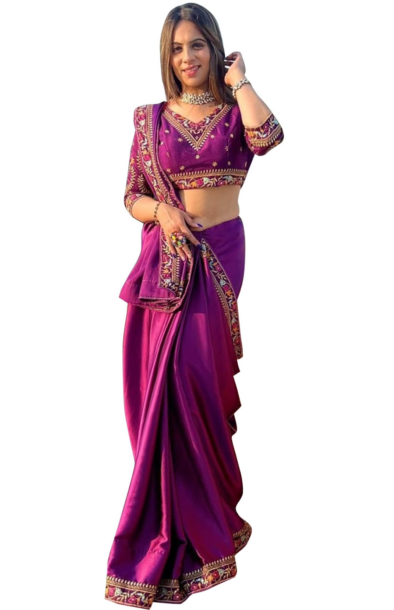 SHREE GANAPATI FASHION Premium Rangoli silk Saree