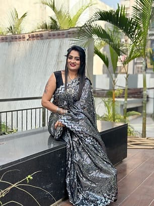 SHREE GANAPATI FASHION Premium Georgette Embroider Saree