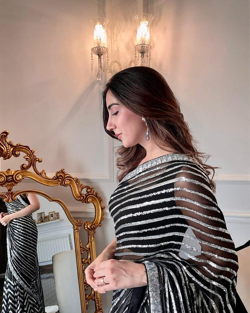 SHREE GANAPATI FASHION New Trend Premium Sequence embroidery Saree