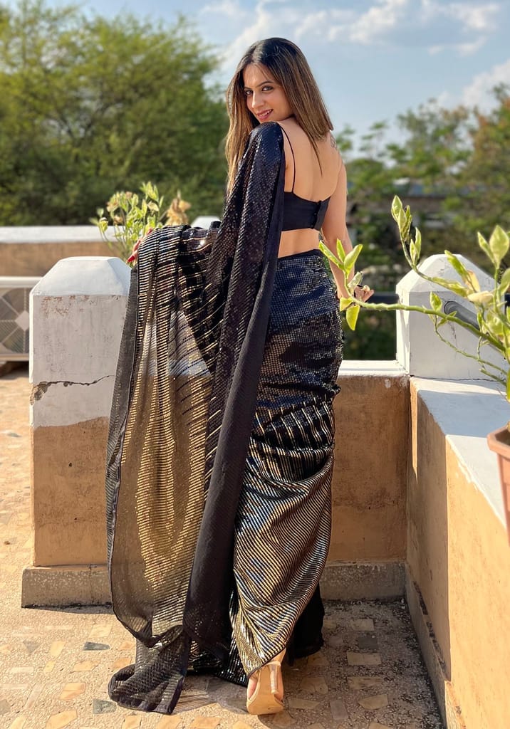 SHREE GANAPATI FASHION Georgette New Trend Premium Embroider Saree