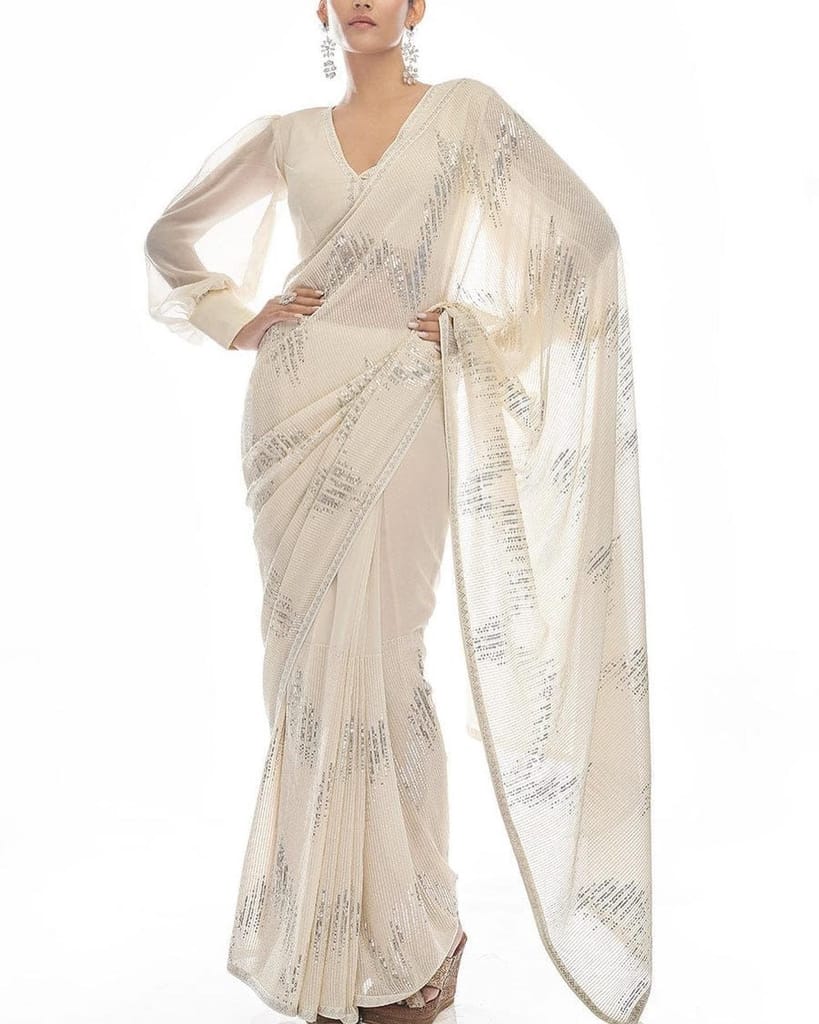 SHREE GANAPATI FASHION Best Premium Georgette Sequens Saree