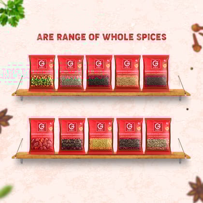 Garni Foods Jeera (Cumin) Whole, 200g | Whole Cumin Seeds Spices | 100% Natural & Impurities-Free | Fresh Natural Jeera | Pack of 2 | (2 x 100g)