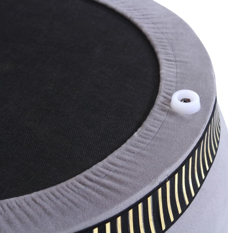 Shadowkart Pouffes Sitting Stool for Living Room, Make up Table Mudda Puffy Wooden Ottoman Stools, Pouffe Footstool for Home Decoration & Dressing Table, 16x16x18 Inch