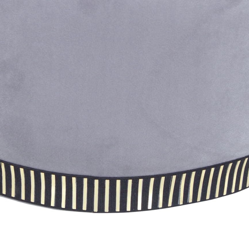 Shadowkart Pouffes Sitting Stool for Living Room, Make up Table Mudda Puffy Wooden Ottoman Stools, Pouffe Footstool for Home Decoration & Dressing Table, 16x16x18 Inch