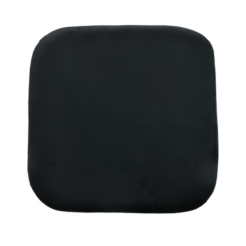 ShadowKart Sitting Stool Ottoman Pouffes for Living Room Sitting Bench Furniture Wooden Footrest Pouf Seat Puffy Foam Small Foot Stool for Office Home Decor, 16x16x18 Inch (Square, Grey/Black)