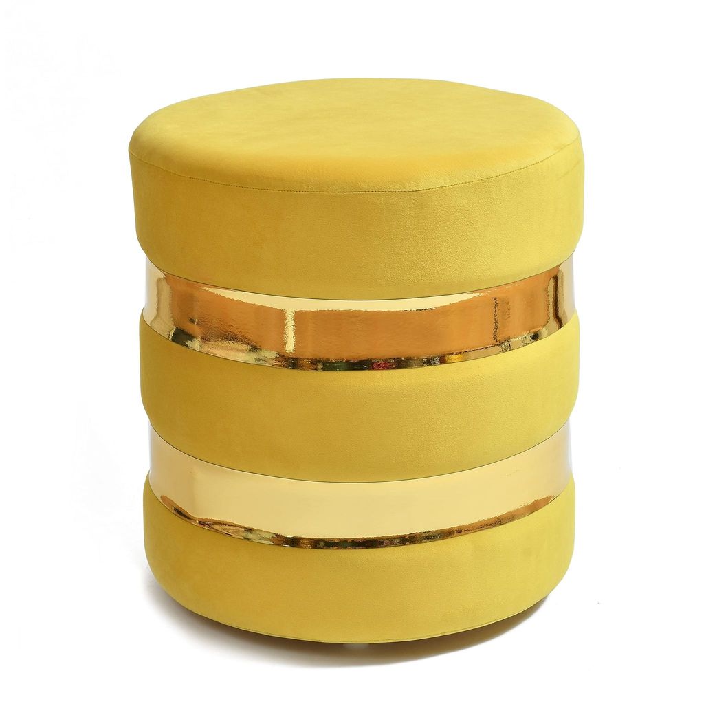 SmartKart Ottoman Pouffe Stool for Living Room Poof Sitting Furniture Footrest Pouffe for Sitting | Foot Stool for Office, 16x16x16 Inch