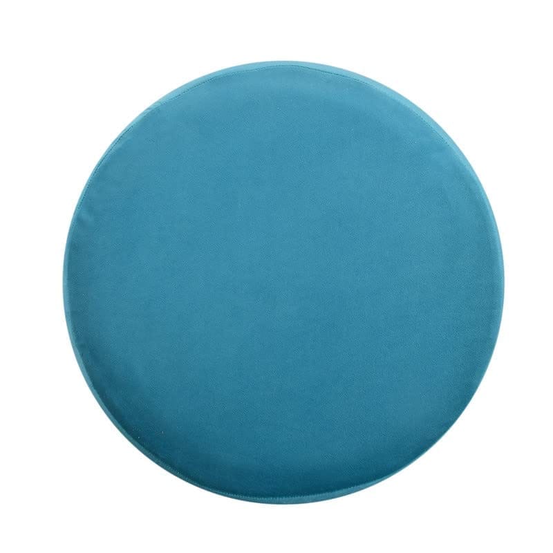 Rugsxerry Ottoman Pouffes for Sitting Stool for Living Room Sitting Puffy Wooden Stools Chair Living Room Furniture Footrest Pouf Foot Stool for Office Room Decor, 16x16x18 inch, SkyBlue