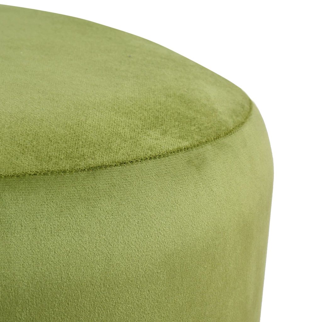 Rugsxerry Ottoman Pouffes for Sitting Stool for Living Room Sitting Puffy Wooden Stools Chair Living Room Furniture Footrest Pouf Foot Stool for Office Room Decor, 16x16x18 inch Light Green