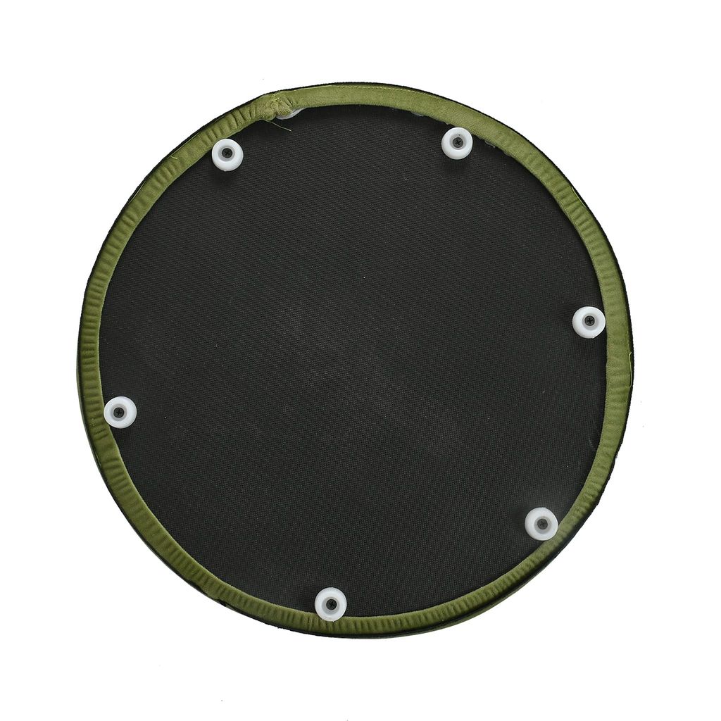 Rugsxerry Ottoman Pouffes for Sitting Stool for Living Room Sitting Puffy Wooden Stools Chair Living Room Furniture Footrest Pouf Foot Stool for Office Room Decor, 16x16x18 inch Light Green