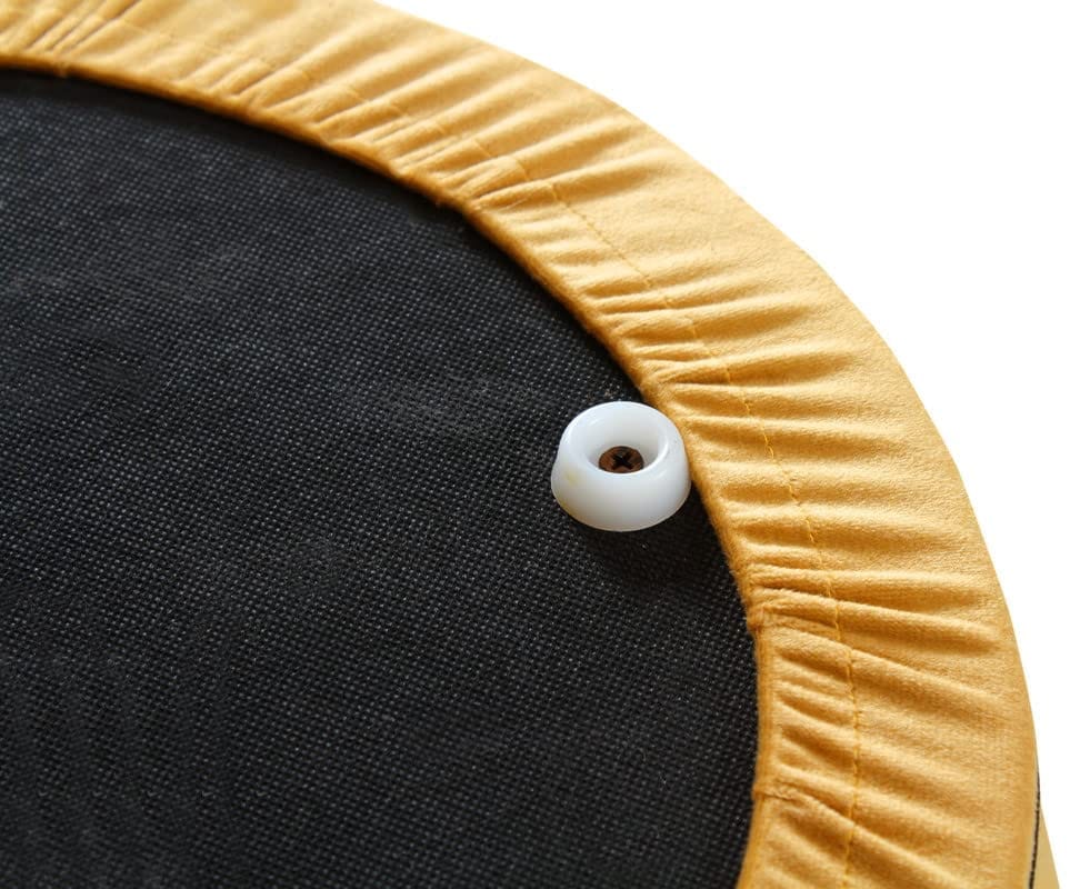 Rugsxerry Pouffes Sitting Stool for Living Room, Mudda Puffy Wooden Ottoman Stools, Pouffe Footstool, Pouf for Office Home Decoration & Dressing Table, 16x16x18 Inch, Beige