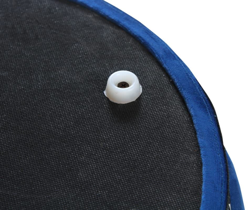 Rugsxerry Pouffes Sitting Stool for Living Room, Mudda Puffy Wooden Ottoman Stools, Pouffe Footstool, Pouf for Office Home Decoration & Dressing Table, 16x16x18 Inch, RoyalBlue