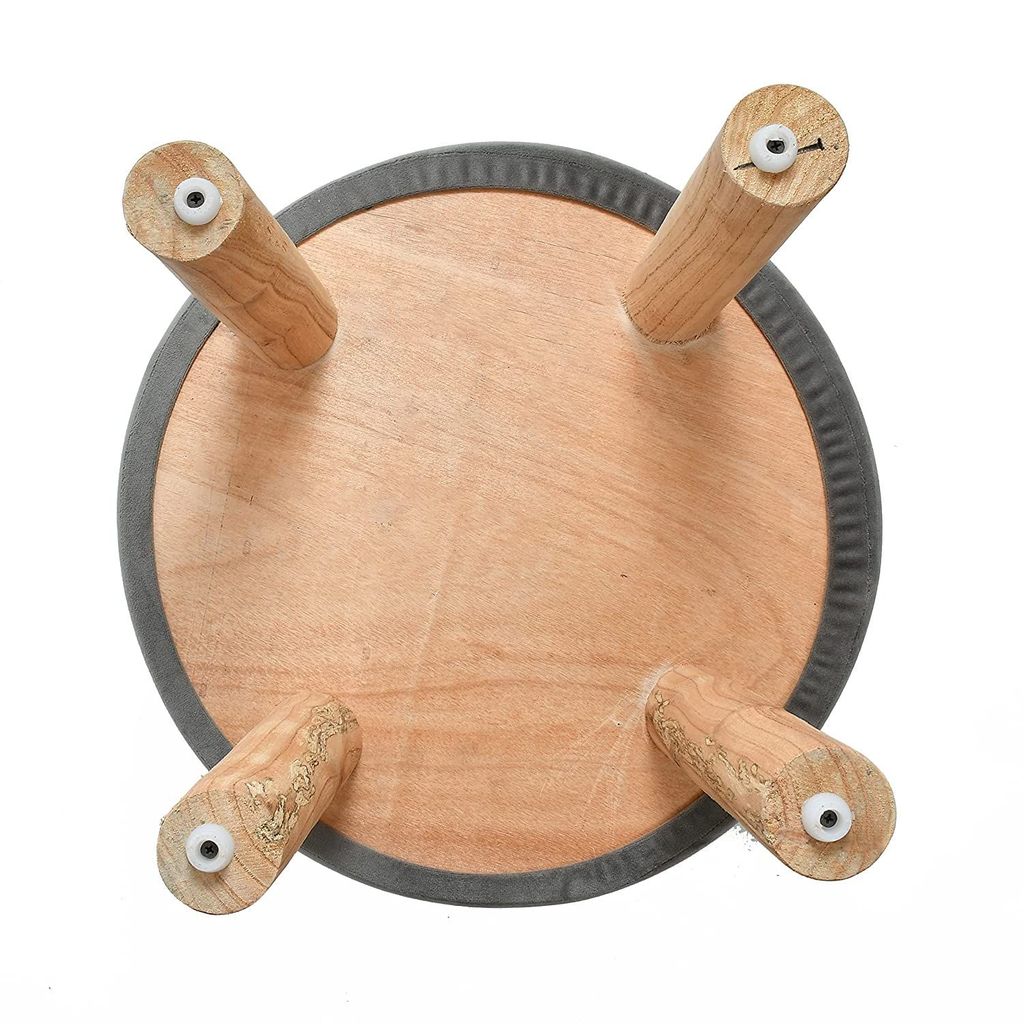 SmartKart Ottoman Pouffe Stool for Living Room Poof Sitting Furniture Footrest Pouffe for Sitting | Foot Stool for Office, 16x16x16 Inch