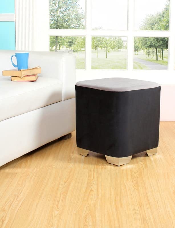 ShadowKart Ottoman Pouffes Stool for Living Room Sitting Furniture Footrest Seat Pouf Puffy Foam Stool Foot Stool for Office Home Decor, 16x16x18 Inches
