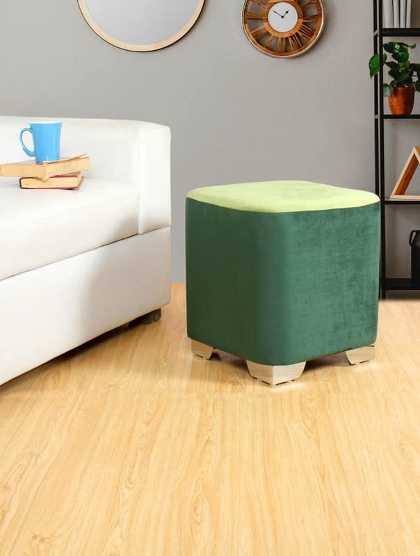 ShadowKart Ottoman Pouffes Stool for Living Room Sitting Furniture Footrest Seat Pouf Puffy Foam Stool Foot Stool for Office Home Decor, 16x16x18 Inches