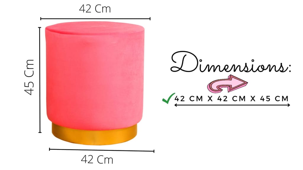 ShadowKart Ottoman Pouffes Stool for Living Room Sitting Bench Furniture Footrest Seat Pouf Puffy Foam Stool Foot Stool for Office Home Decor, 16x16x18 Inches