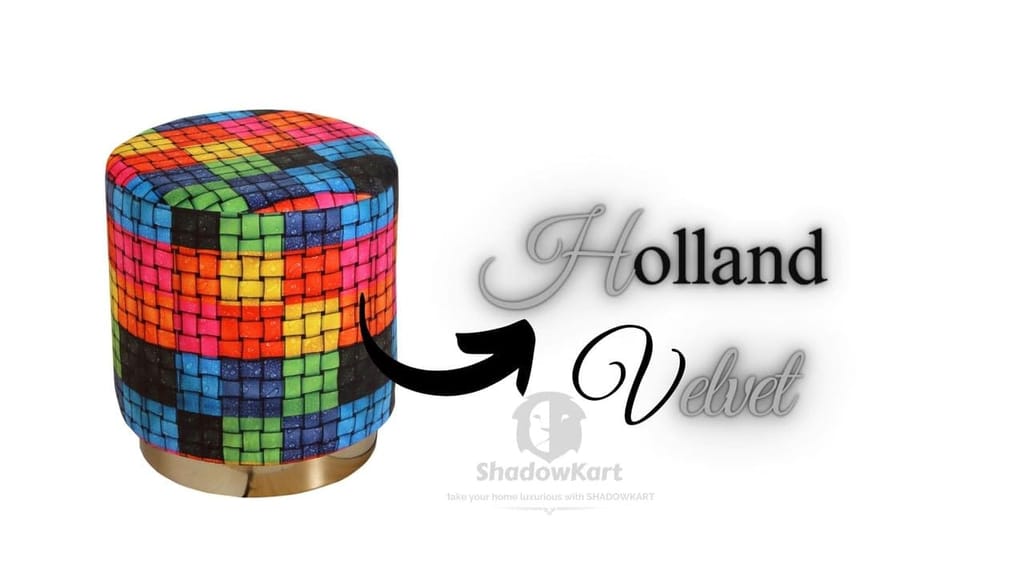 ShadowKart Ottoman Pouffes Stool for Living Room Sitting Bench Furniture Footrest Seat Pouf Puffy Foam Stool Foot Stool for Office Home Decor, 16x16x18 Inches