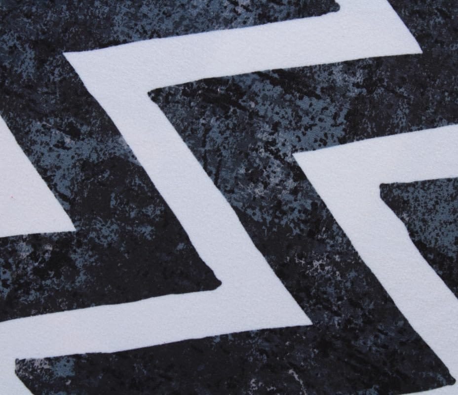 Shadowkart Ottoman Stool for Living Room | Metal Pouffes for Sitting Printed Ottoman | Foot Rest Wooden Ottoman Foot stools | Make up Dressing Side Table, 17 Inch Height