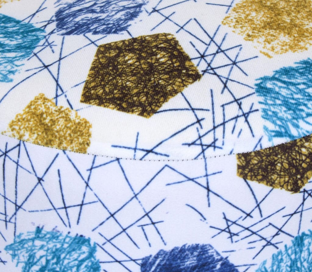 ShadowKart Ottoman Pouffes Sitting Mudda Puffy Stool for Living Room Dressing Table Pouf Round Footstool for Home Decor, Printed,Combo 16x16x17 Inch