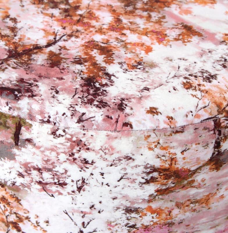 Shadowkart Ottoman Pouffes Sitting Mudda Puffy Stool for Living Room Dressing Table Pouf Round Footstool for Home Decor, Printed,16x16x17 Inch