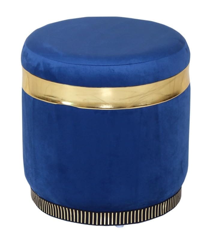 Shadowkart Pouffes Sitting Stool for Living Room, Mudda Puffy Wooden Ottoman Stools, Pouffe Footstool for Home Decoration Mudda for Dressing & Makeup Table, 16x18 Inch