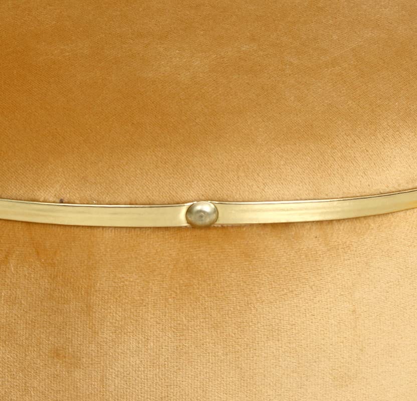 Shadowkart Ottoman Pouffes Sitting Mudda Puffies Stool for Living Room Pouf Dressing Table Puffy Footstool for Office or Home Decoration, Holland Velvet Fabric, Metal Leg, 16x16x17 Inch