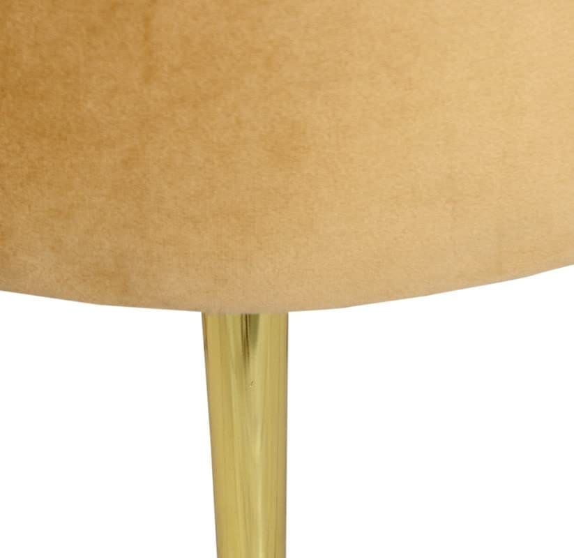 Shadowkart Ottoman Pouffes Sitting Mudda Puffies Stool for Living Room Pouf Dressing Table Puffy Footstool for Office or Home Decoration, Holland Velvet Fabric, Metal Leg, 16x16x17 Inch