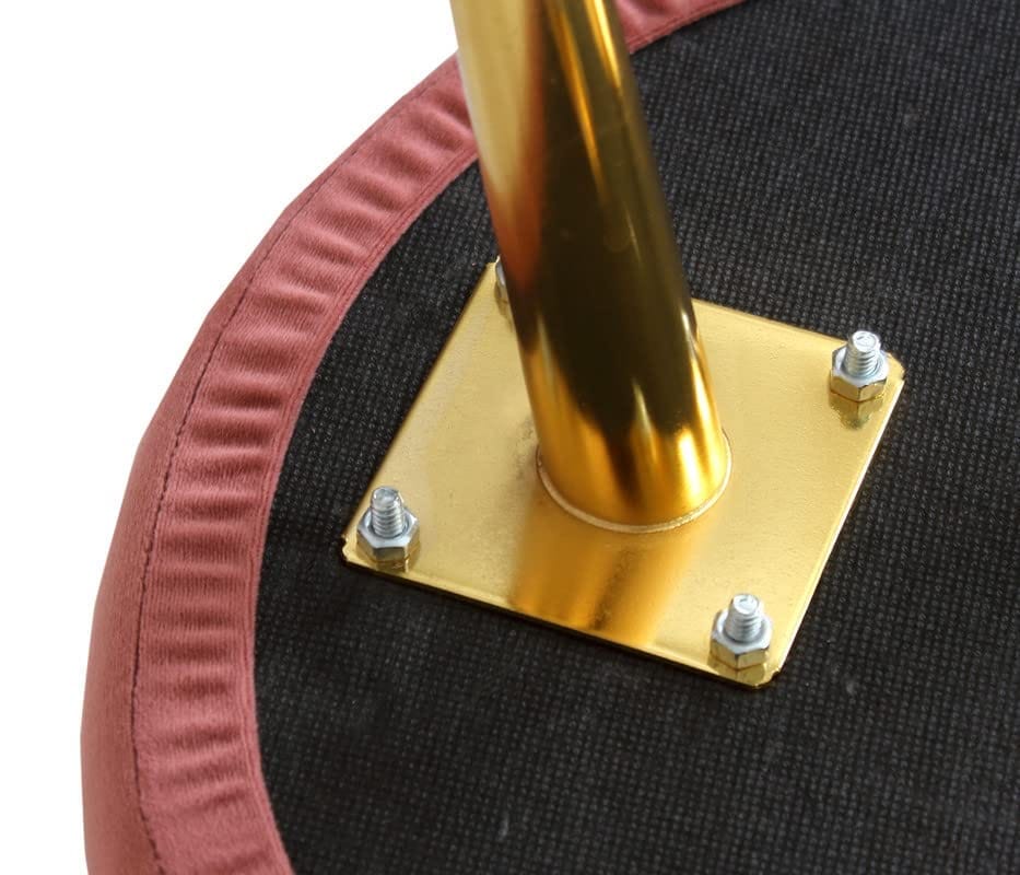 Shadowkart Ottoman Pouffes Sitting Mudda Puffies Stool for Living Room Pouf Dressing Table Puffy Footstool for Office or Home Decoration, Holland Velvet Fabric, Metal Leg, 16x16x17 Inch