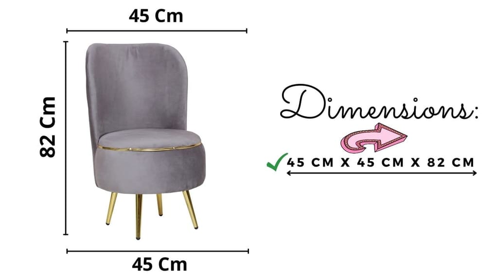 Shadowkart Ottoman Pouffes Sitting Mudda Puffies Stool for Living Room Pouf Dressing Table Puffy Footstool for Office or Home Decoration, Holland Velvet Fabric, Metal Leg, 16x16x17 Inch